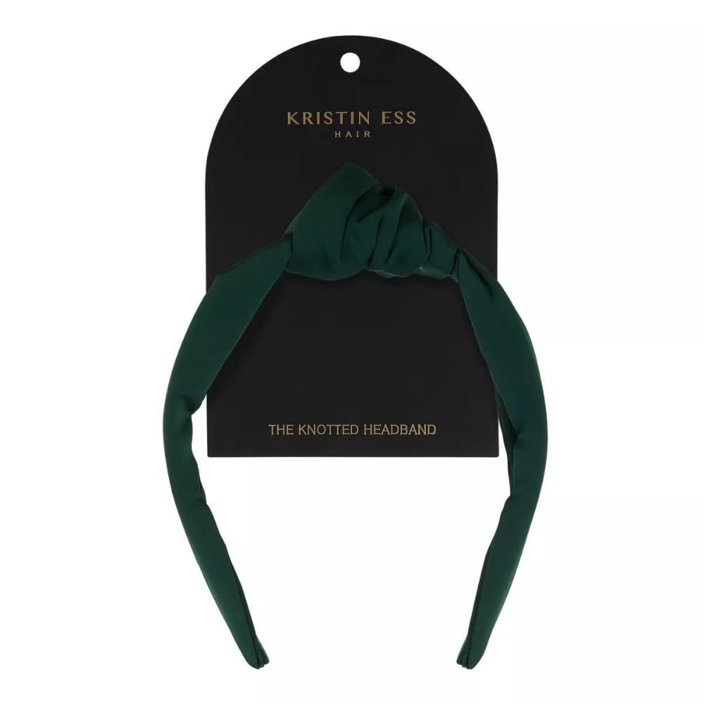 NWT Kristin Ess The Knotted Headband | Satin Emerald Headband